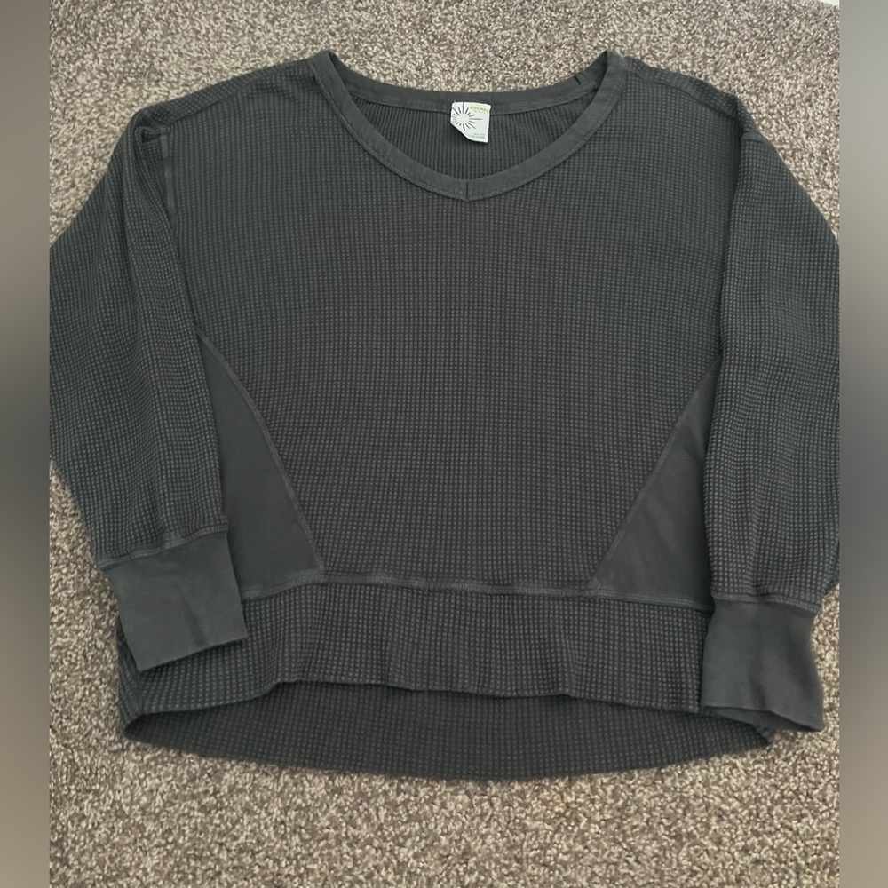 Aerie Oversized V Neck Top